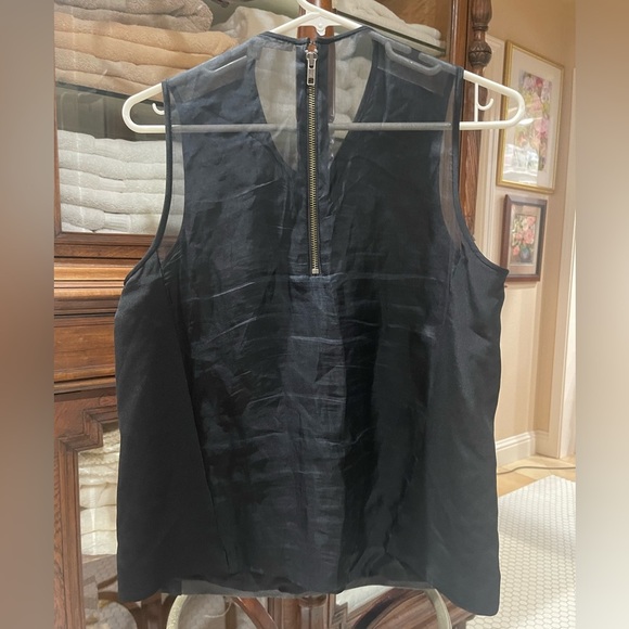 Jonathan Simkhai leather and silk top EUC - Picture 2 of 4